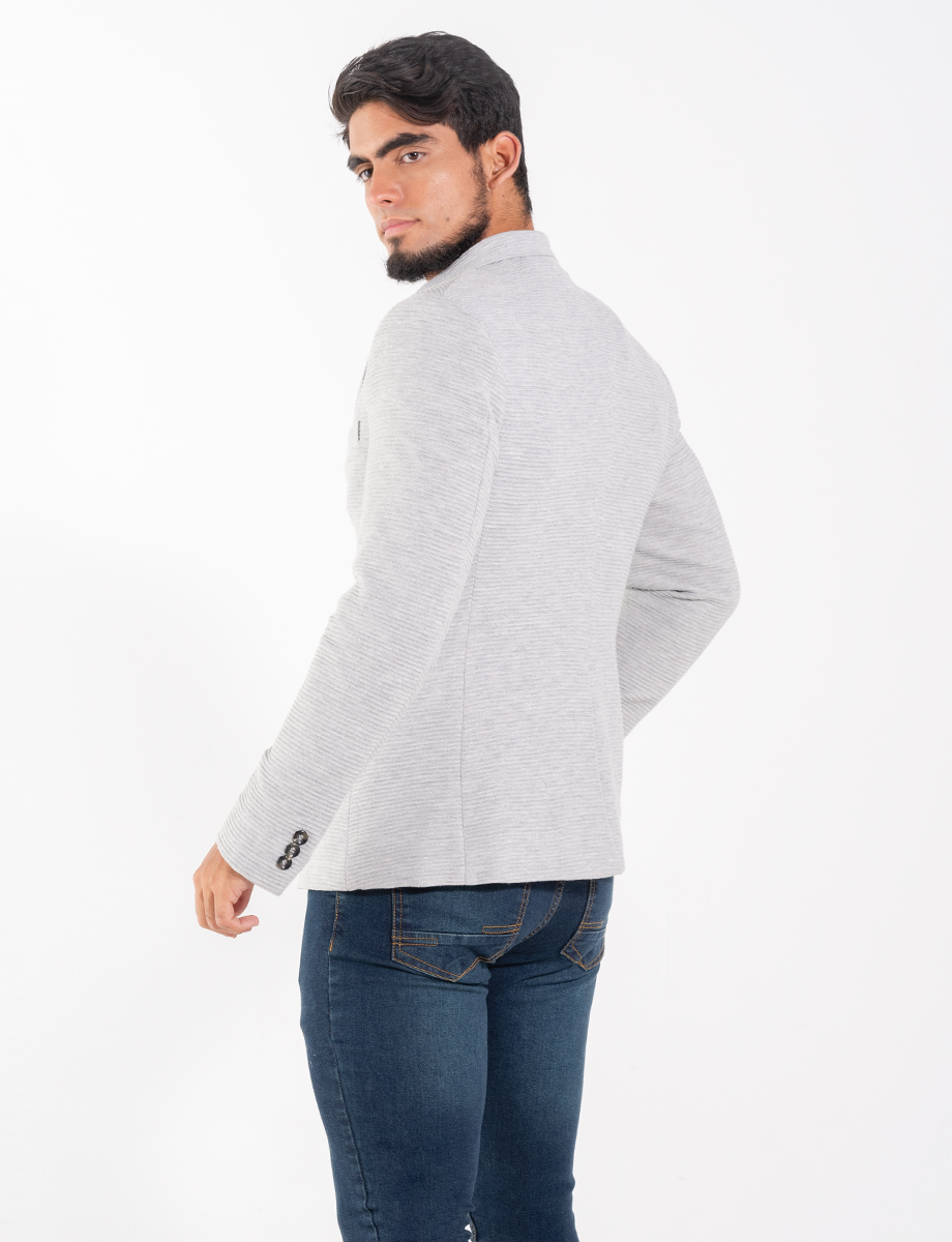 Blazer textura plomo