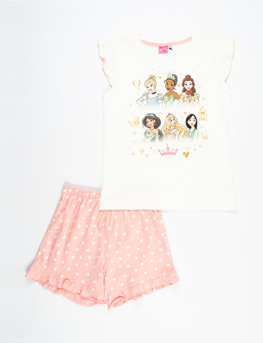 Pijama short camiseta Princesas Disney