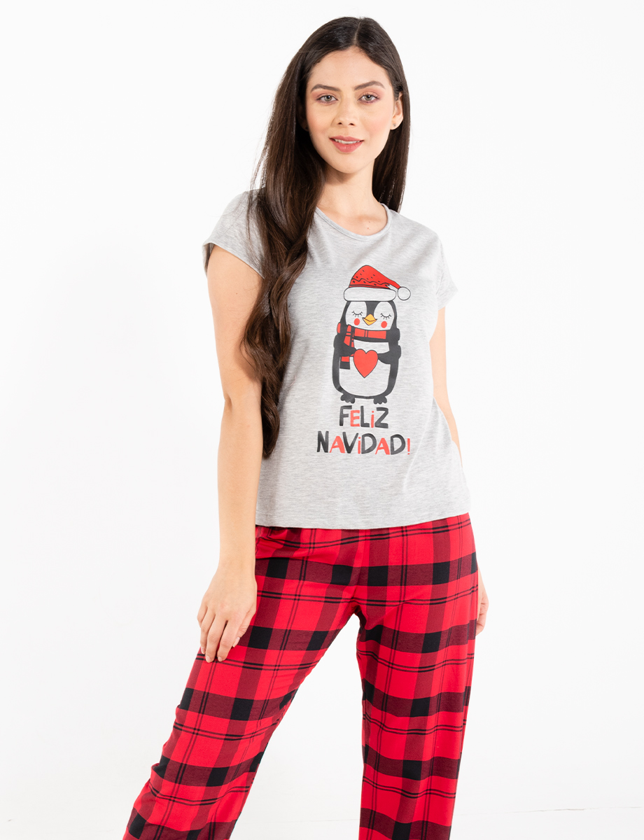 Pijama camiseta pantalón Navidad | PIJAMAS | PIJAMAS | INTIMA | MUJERES | Moda RM Tienda Online