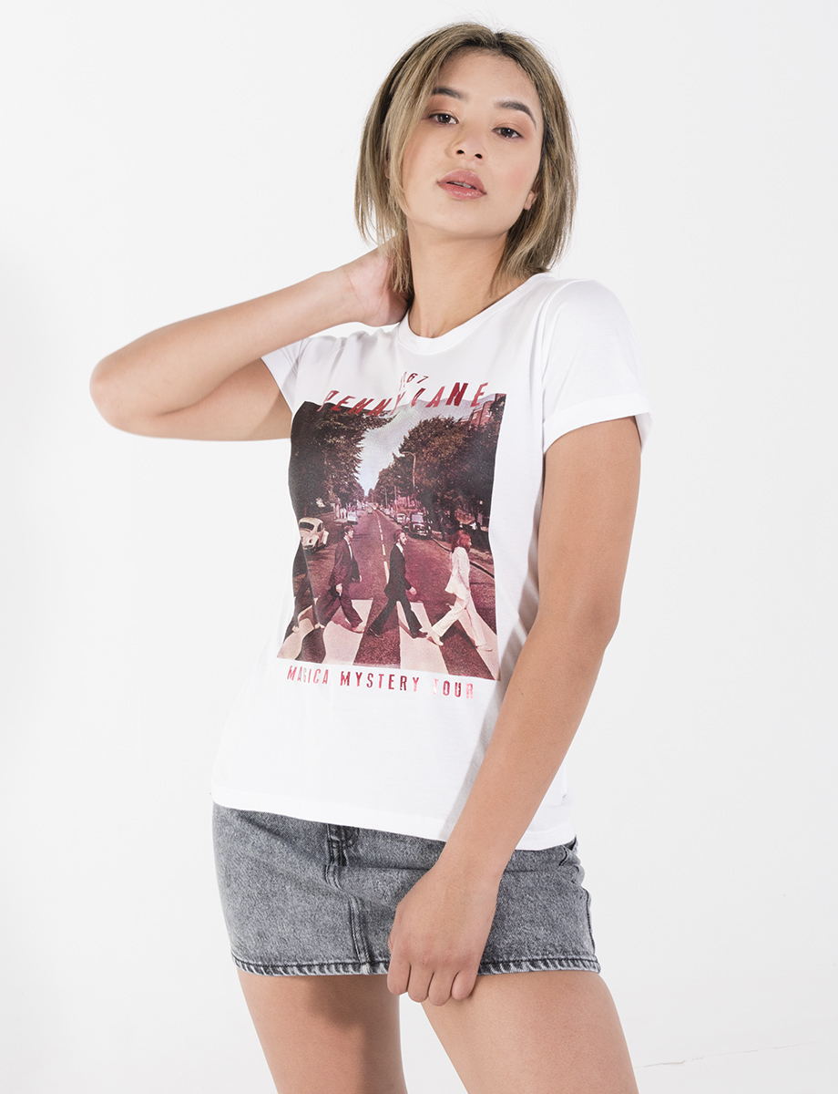Camiseta blanca The Beatles