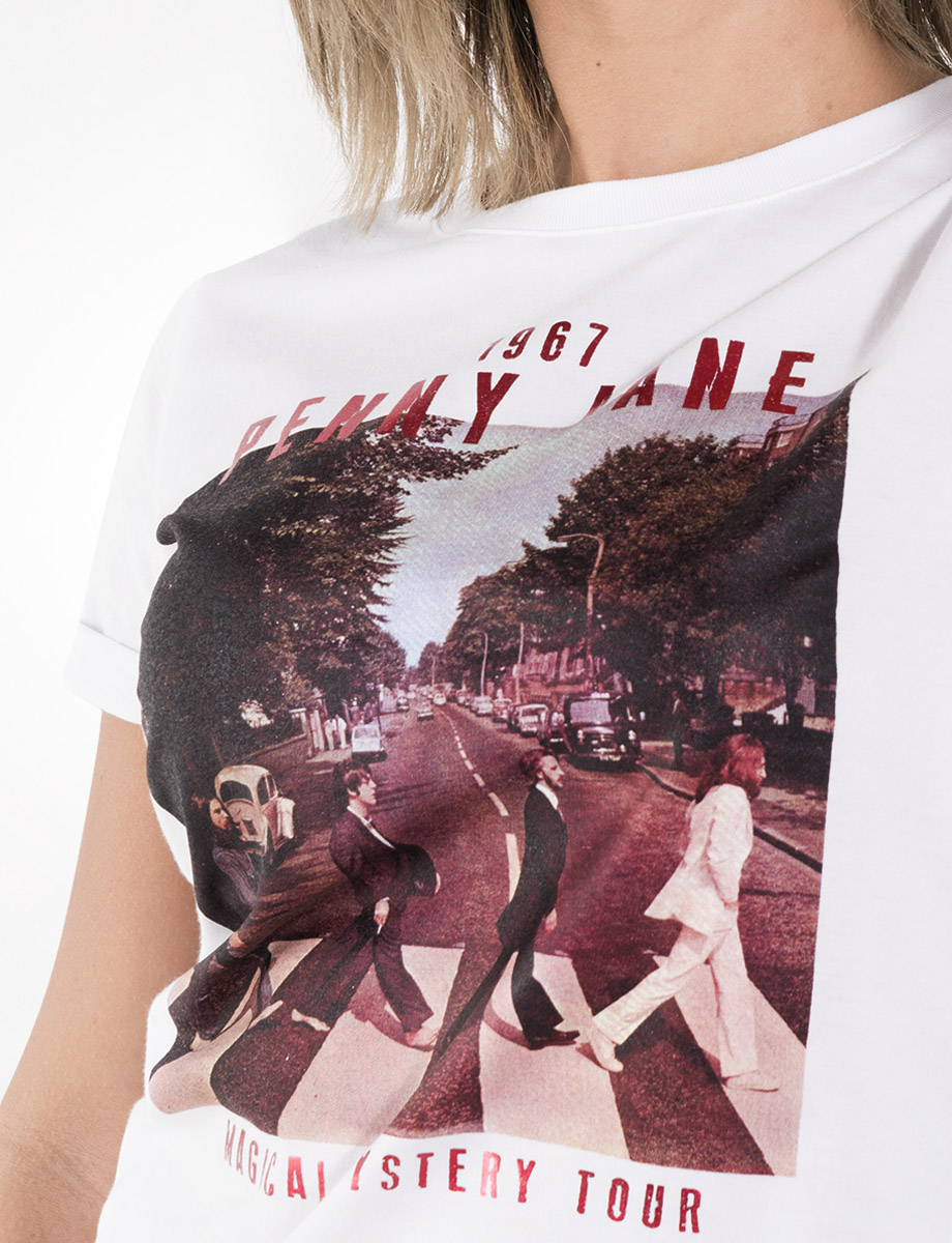 Camiseta blanca The Beatles
