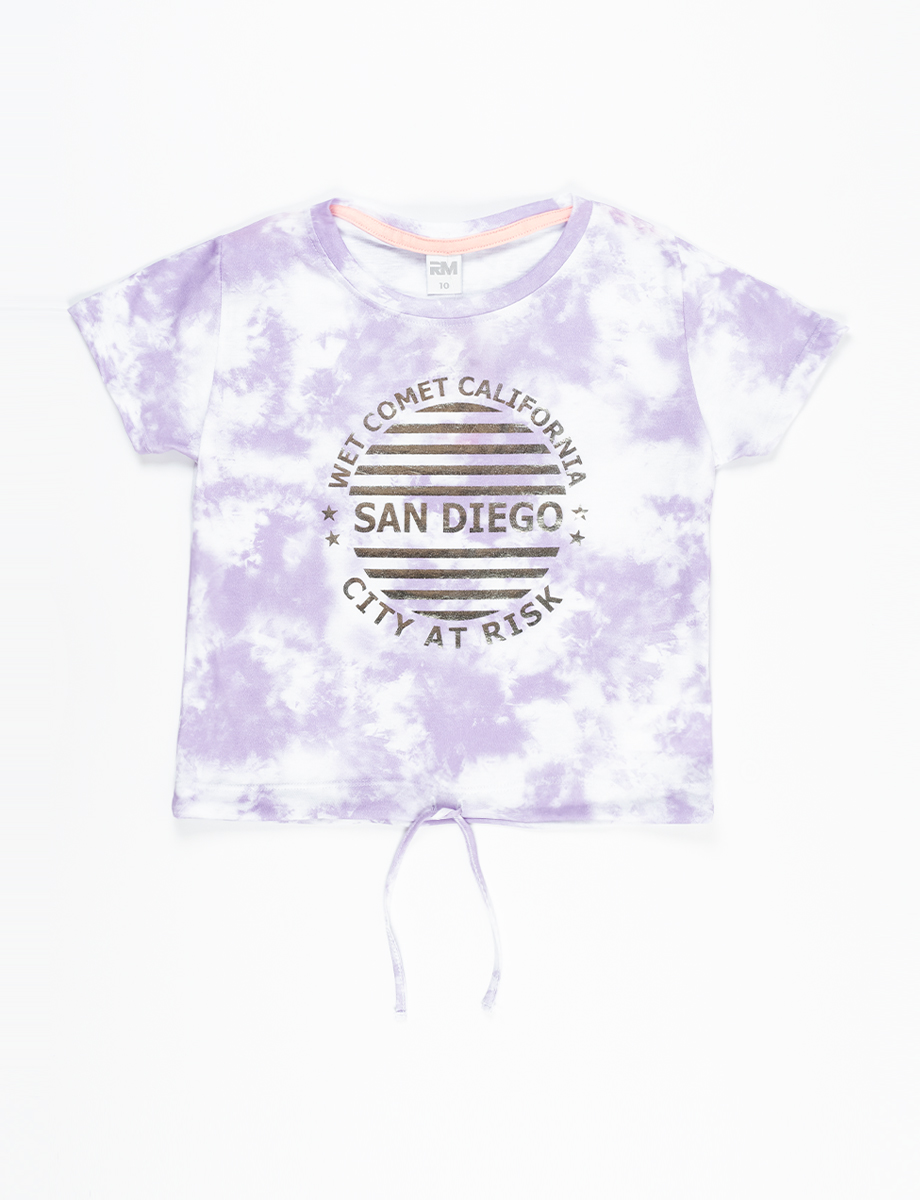 Camiseta tie dye lila