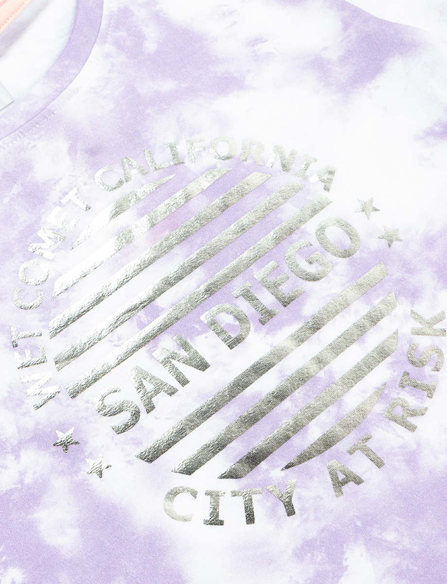 Camiseta tie dye lila