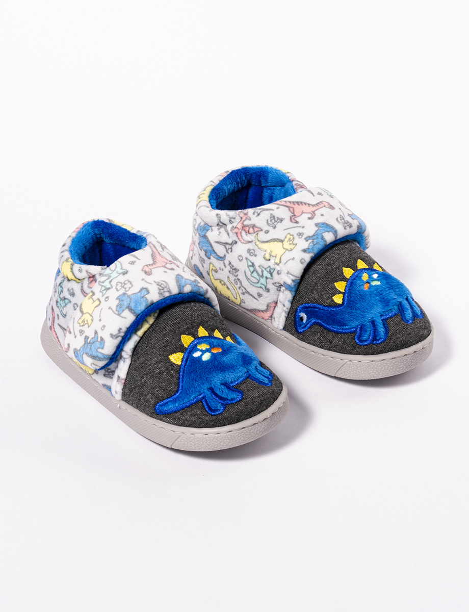 Pantufla dinosaurio con velcro