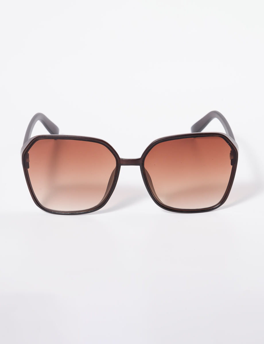 Gafas cuadradas café