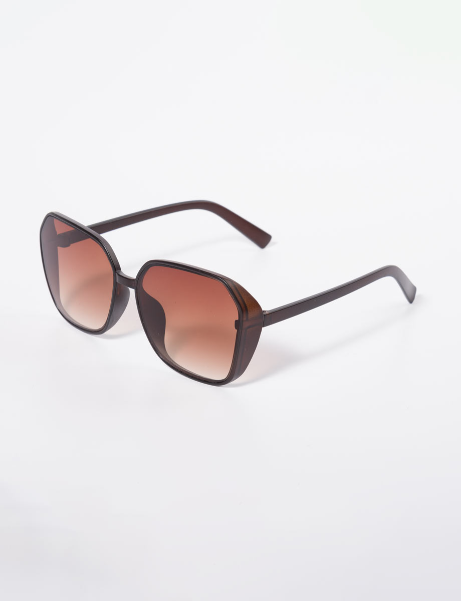 Gafas cuadradas café