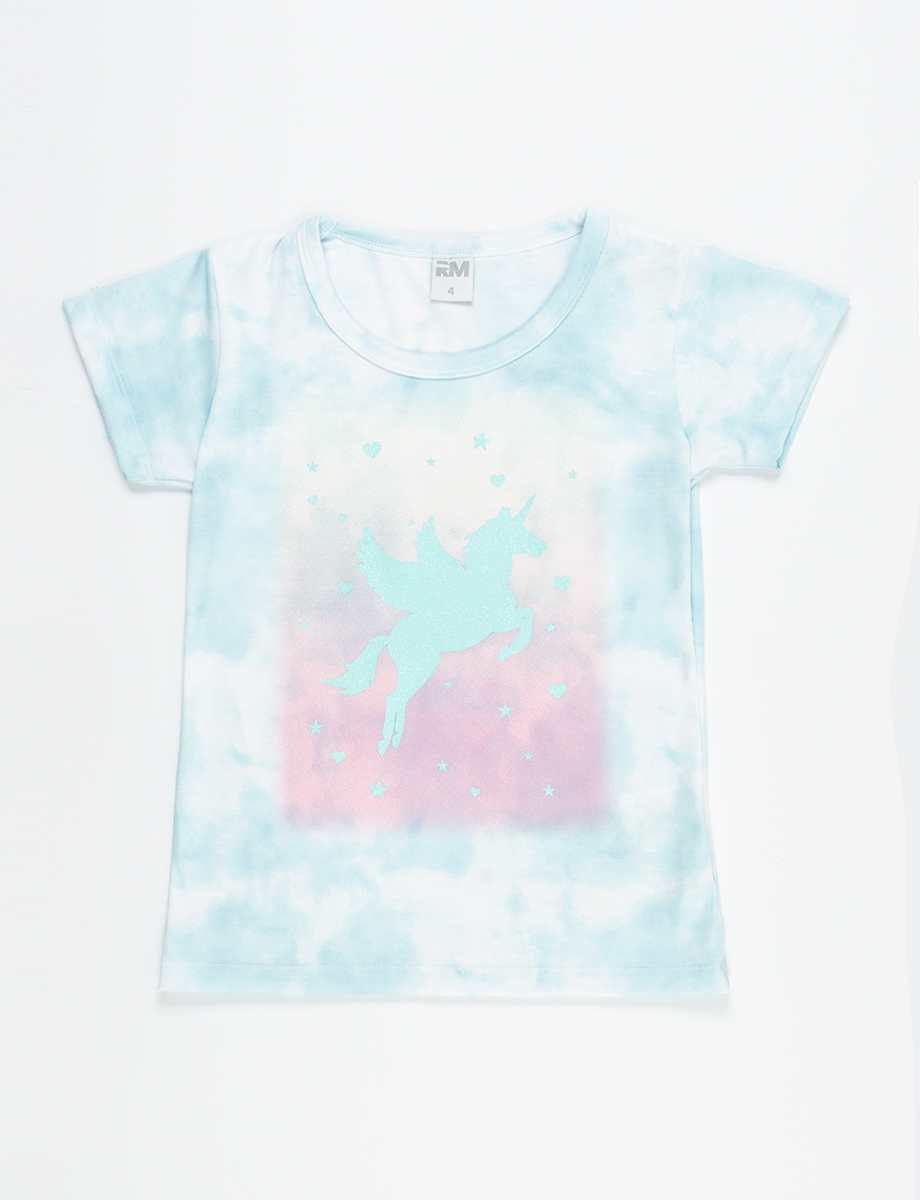 Camiseta tie dye unicornio