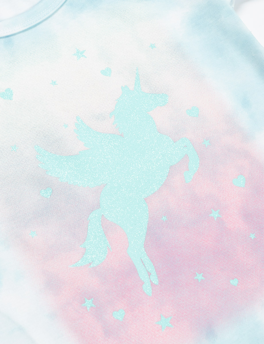 Camiseta tie dye unicornio