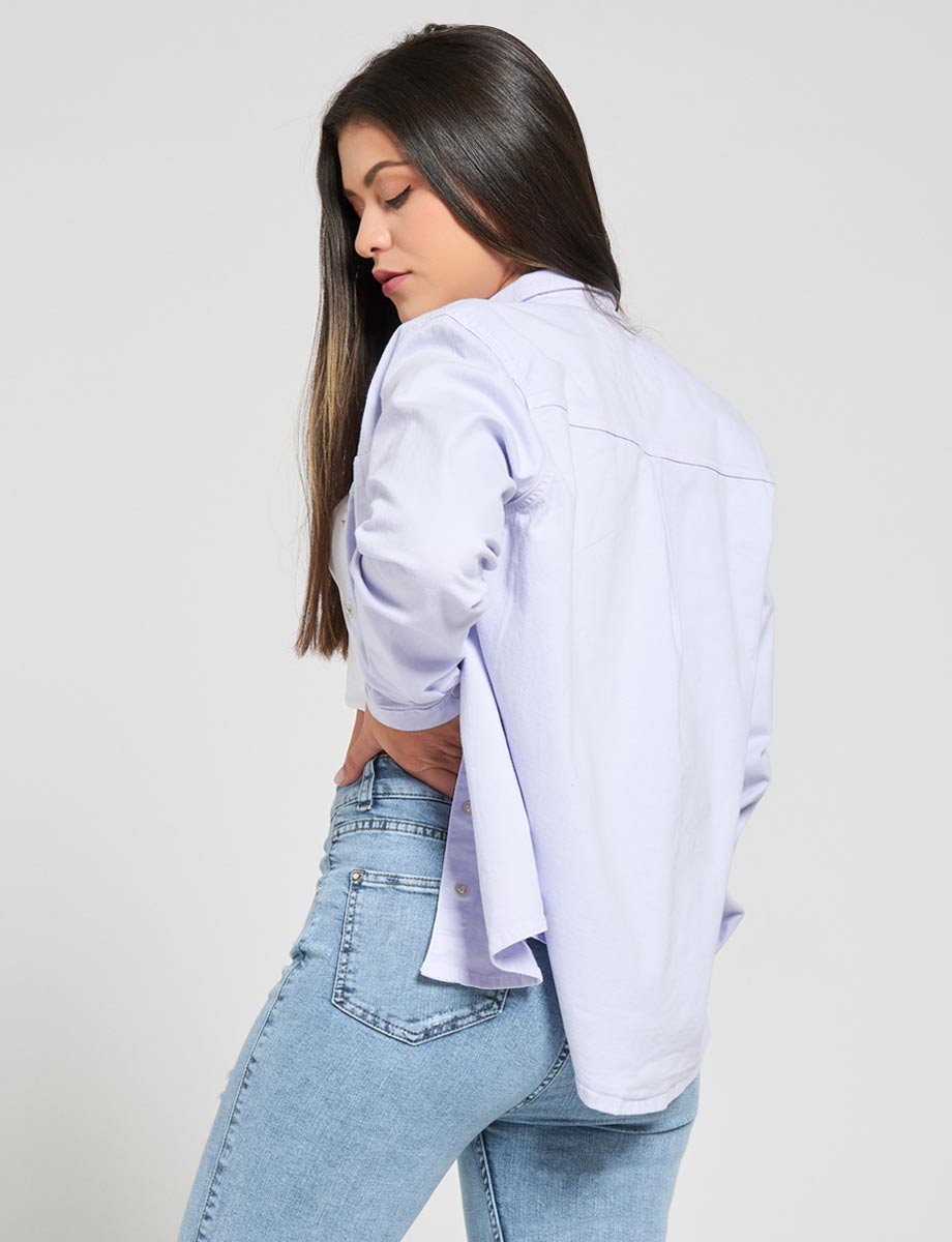 Chaqueta Sobrecamisa Lila