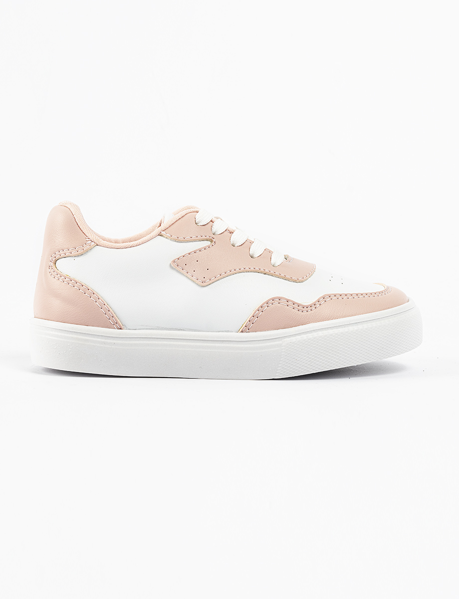 Sneaker blanco - palo de rosa