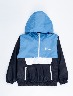 Chaqueta impermeable azul marino - celeste