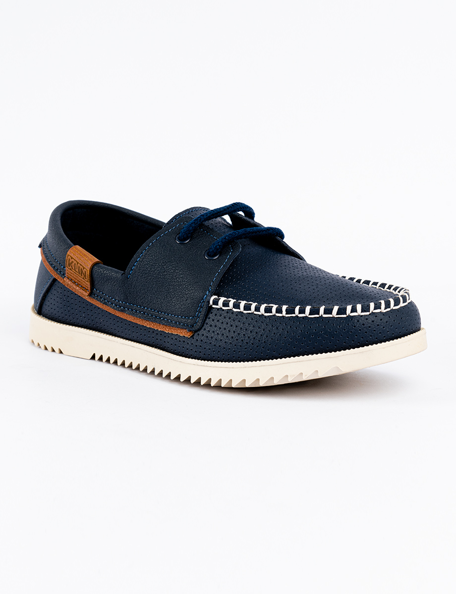 Zapato caña baja azul marino Klin
