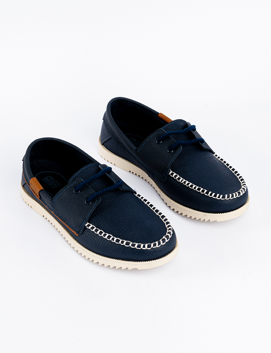 Zapato caña baja azul marino Klin