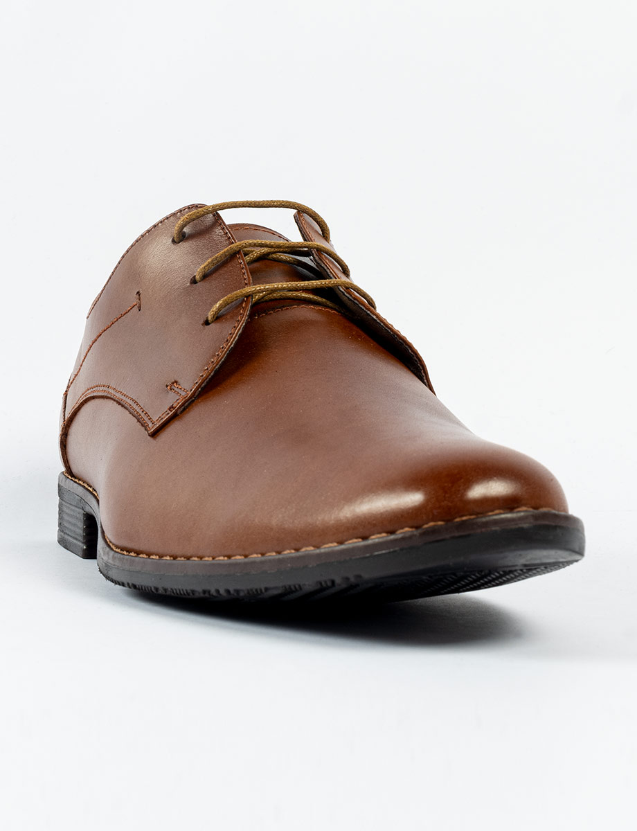 Zapato Formal Derby café claro
