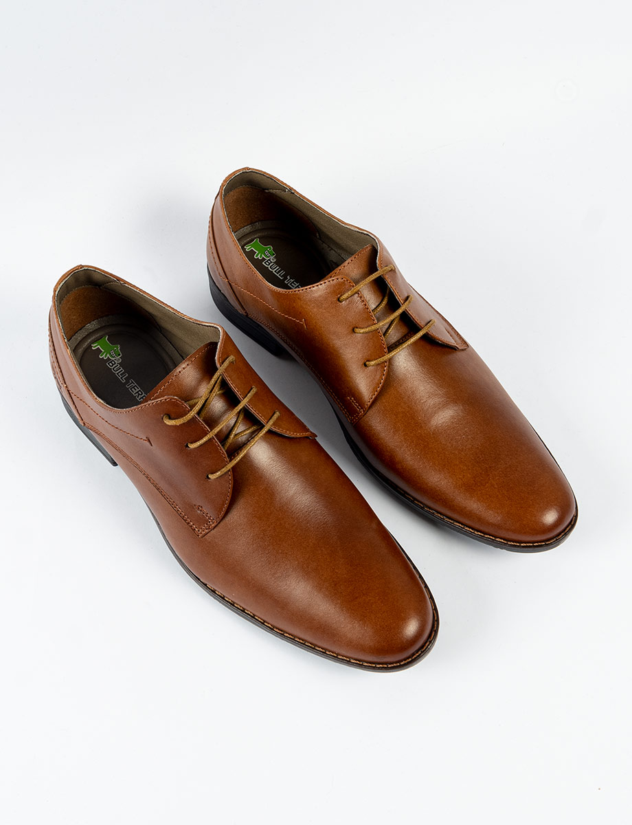 Zapato Formal Derby café claro