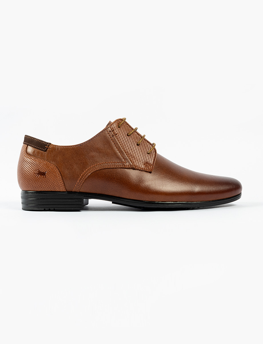 Zapato Formal Derby café claro