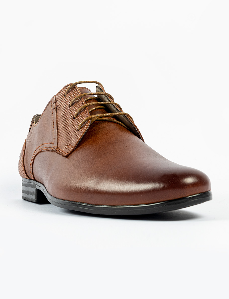 Zapato Formal Derby café claro