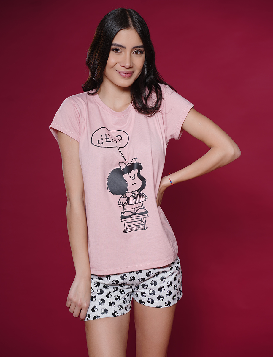 Pijama short camiseta Mafalda