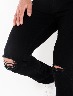 Jean skinny roto negro