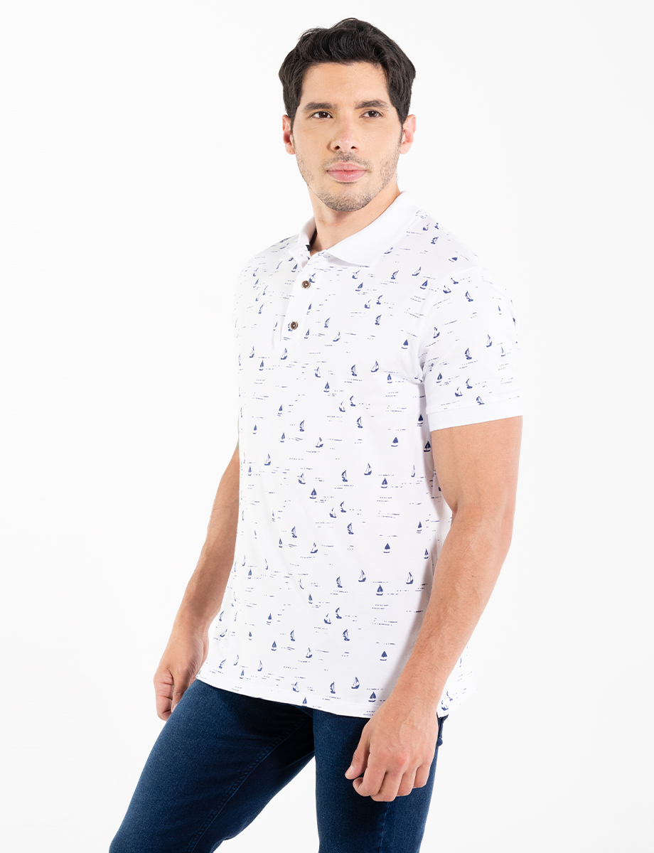 Polo mini prints de veleros