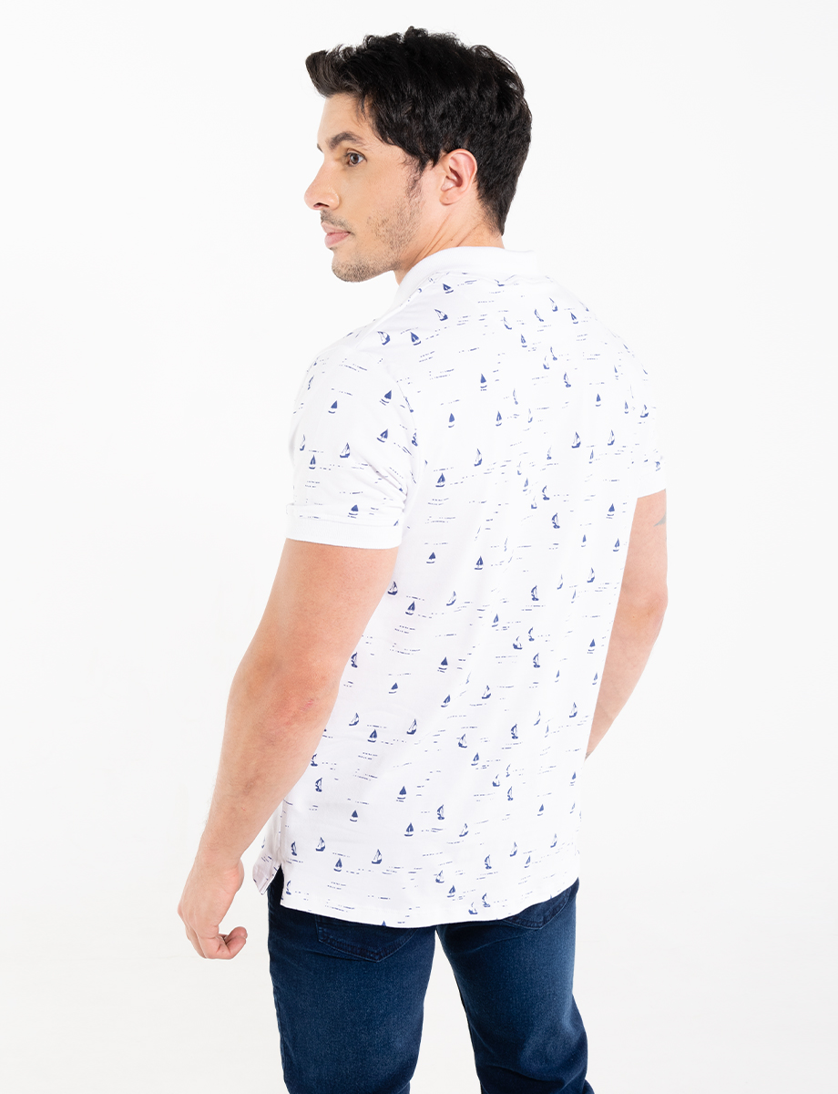 Polo mini prints de veleros