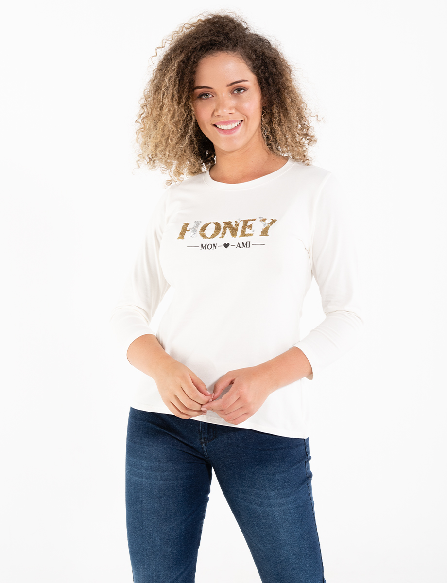 Buzo Honey lentejuelas