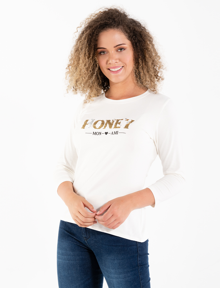 Buzo Honey lentejuelas