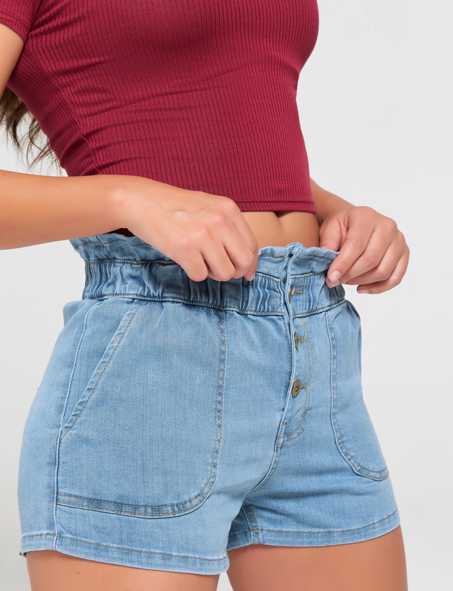 Short Jean Paper Bag