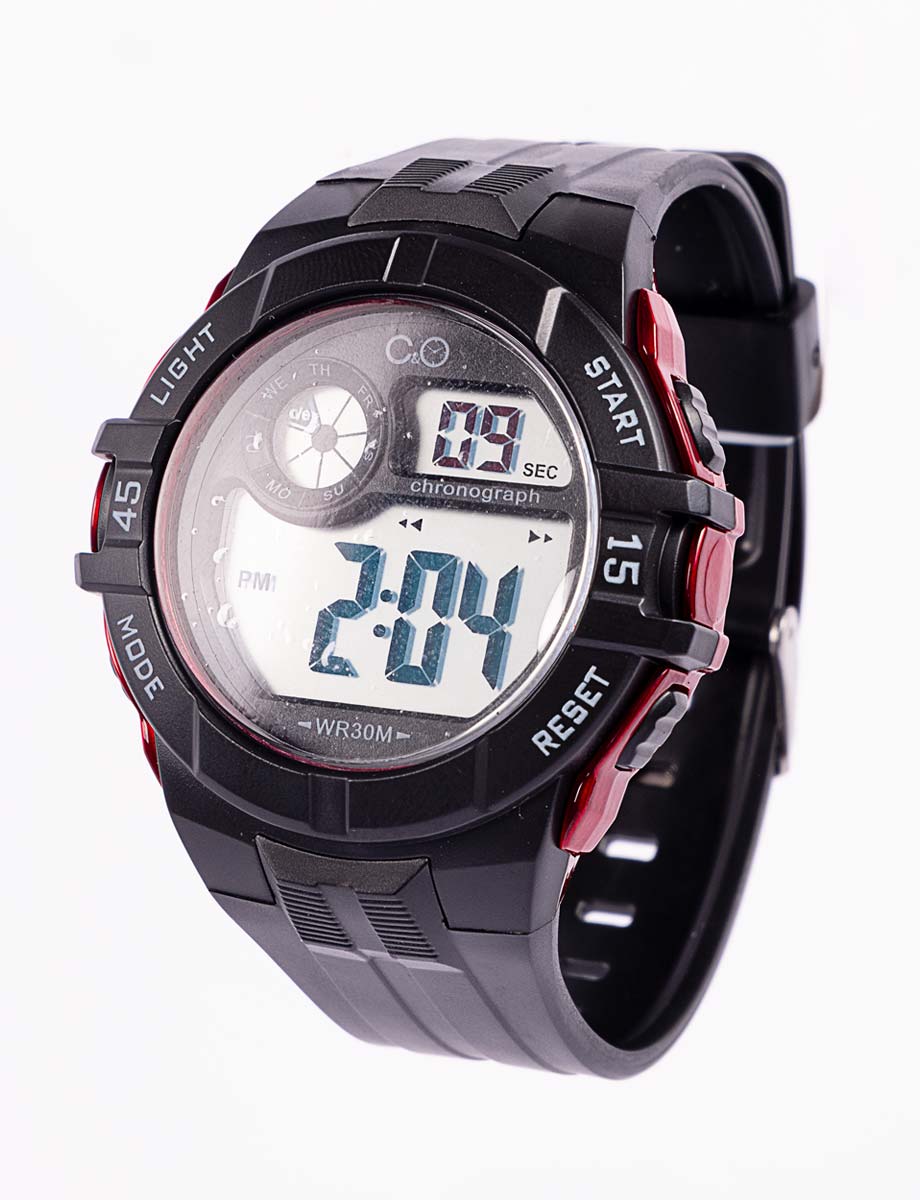 Reloj Digital negro C&O