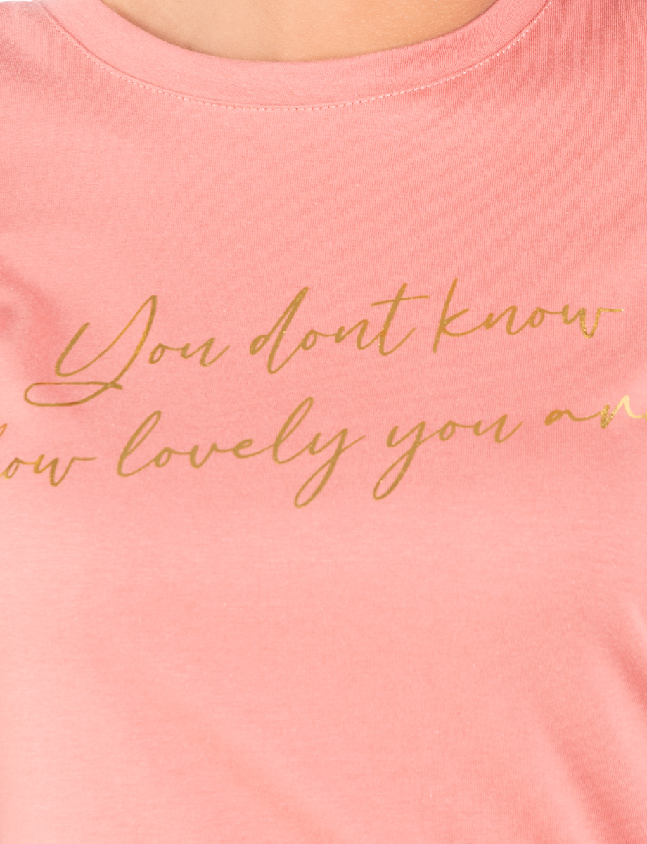 Camiseta manga corta palo de rosa