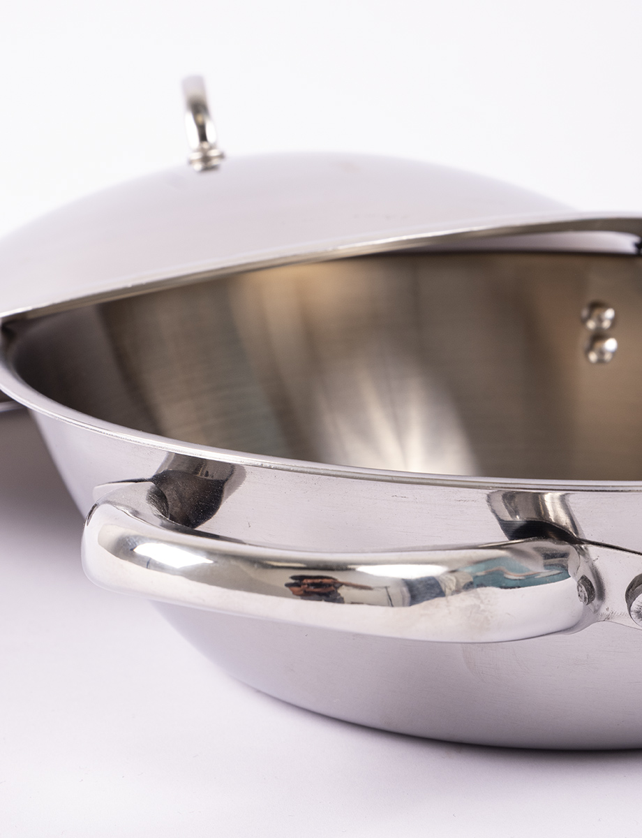 Wok Triply Masterchef plateado
