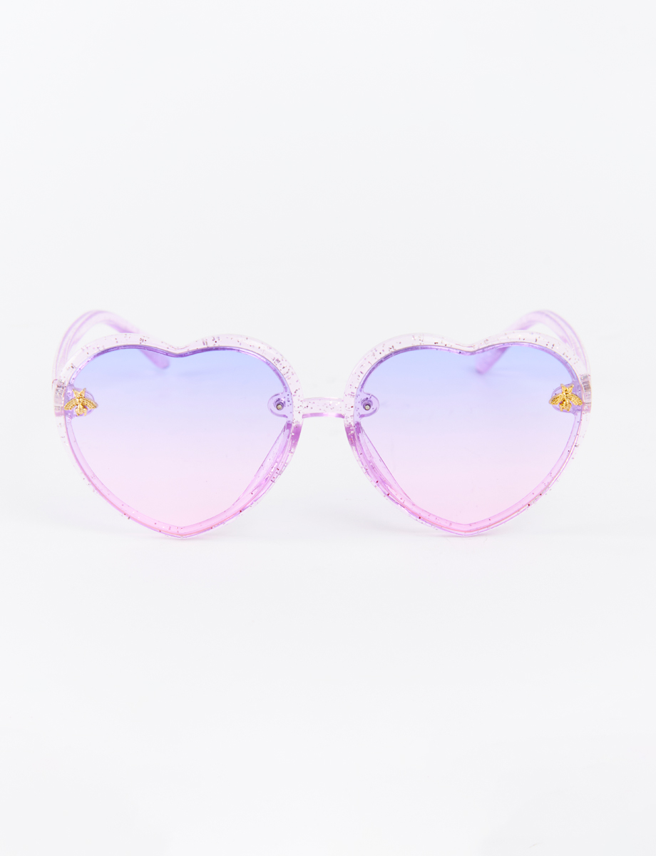 Gafas Corazón Lila