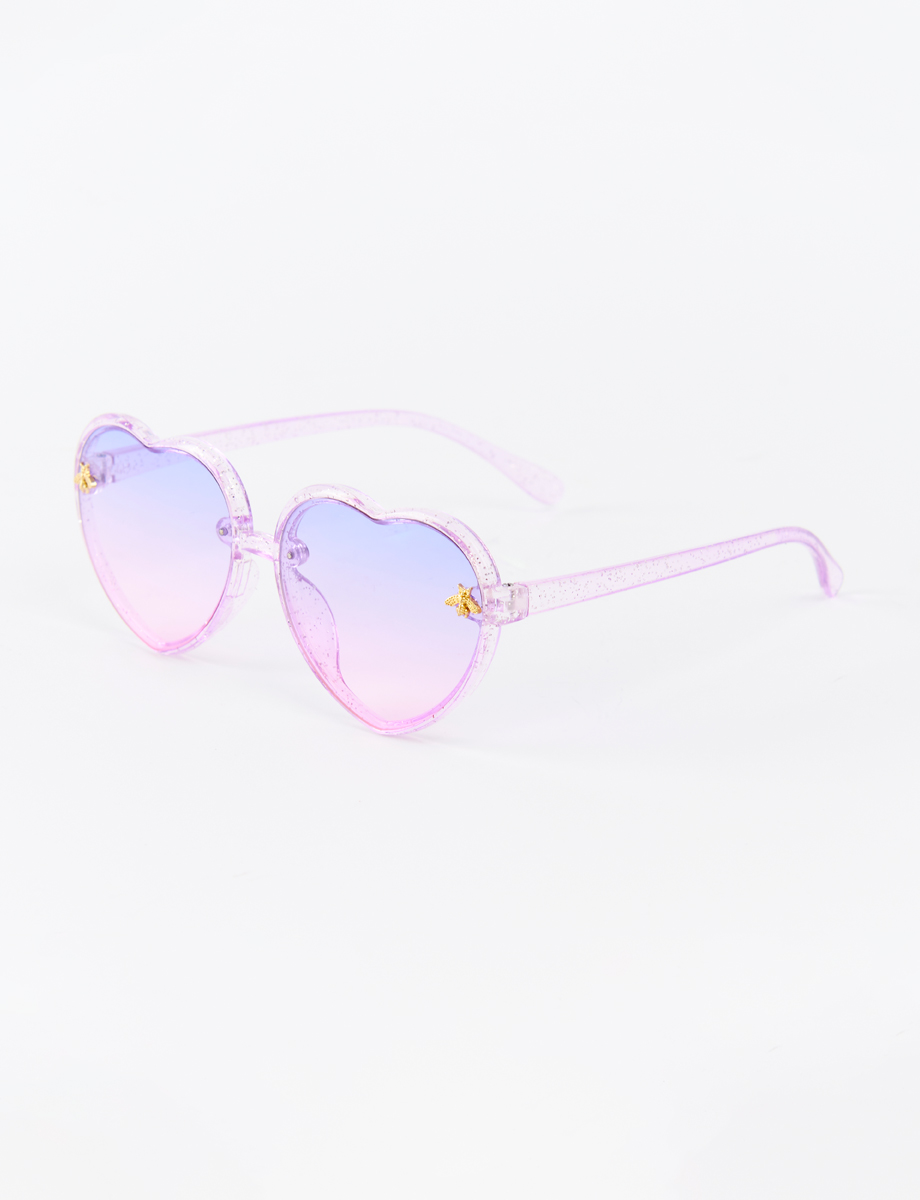 Gafas Corazón Lila