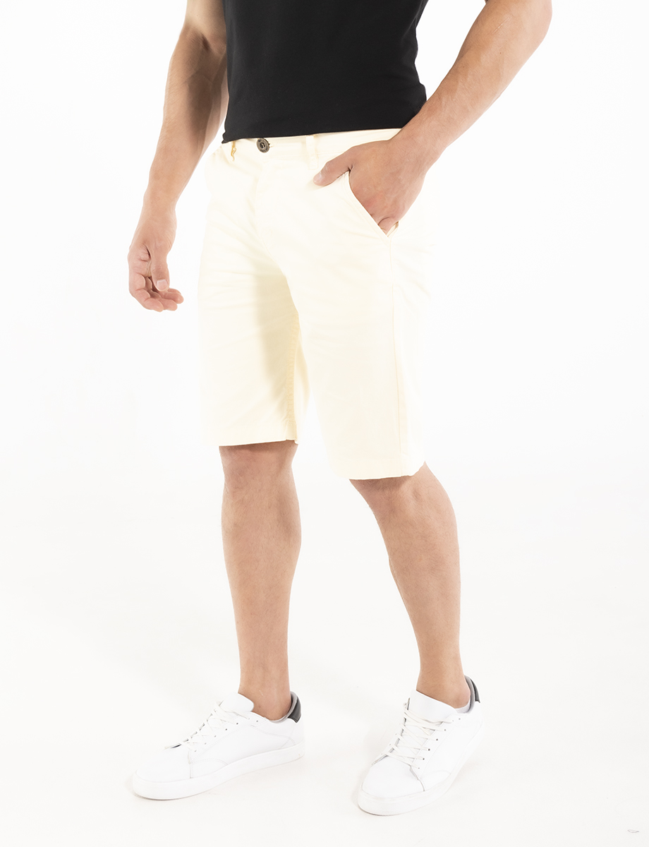 Bermuda llana amarillo pastel