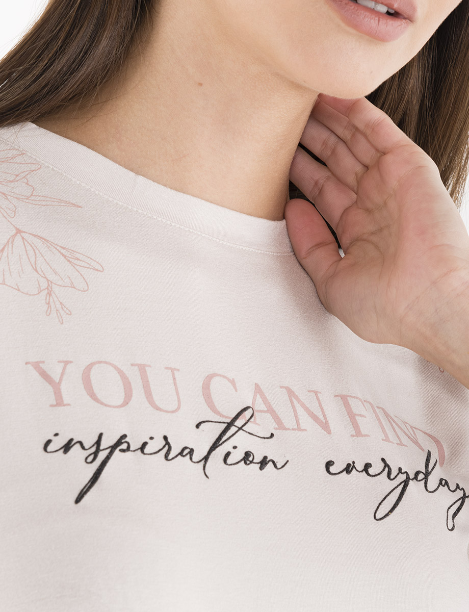 Camiseta manteca You Can Find