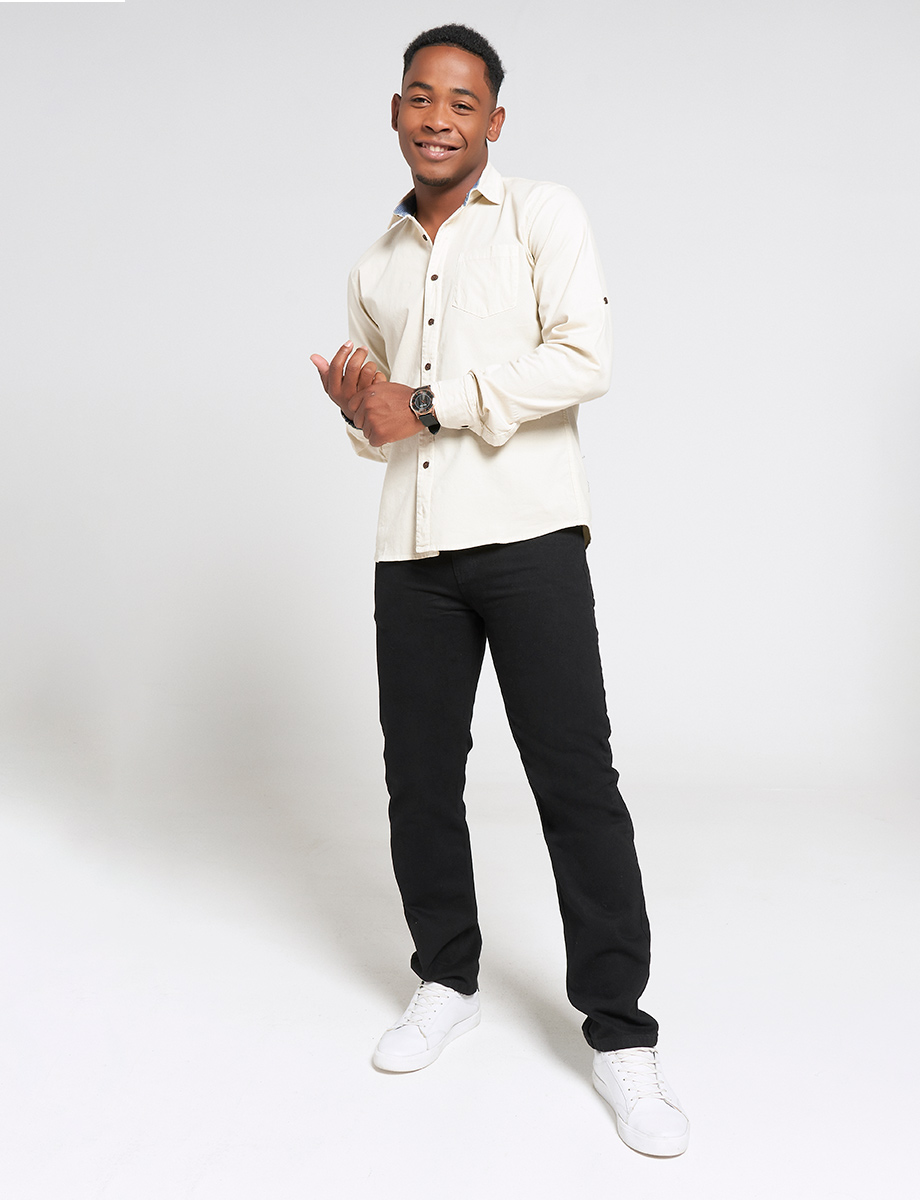Jean relaxed fit negro