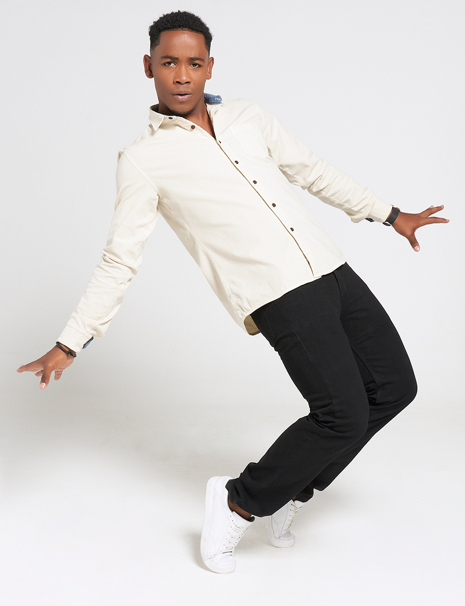 Jean relaxed fit negro