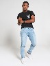 Jean skinny roto azul claro