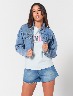 Chaqueta Denim Corta Azul Claro