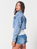 Chaqueta Denim Corta Azul Claro
