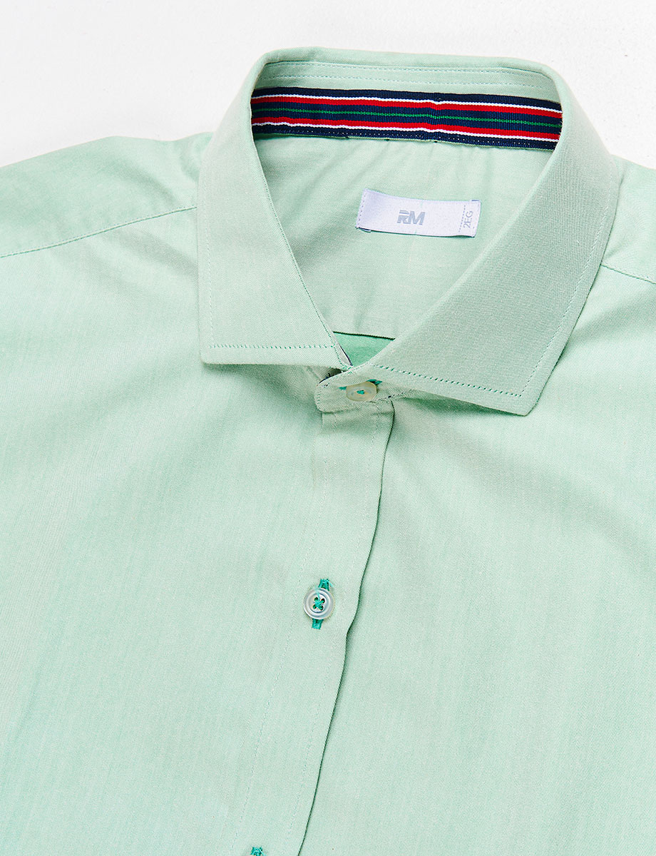 Camisa manga larga verde agua