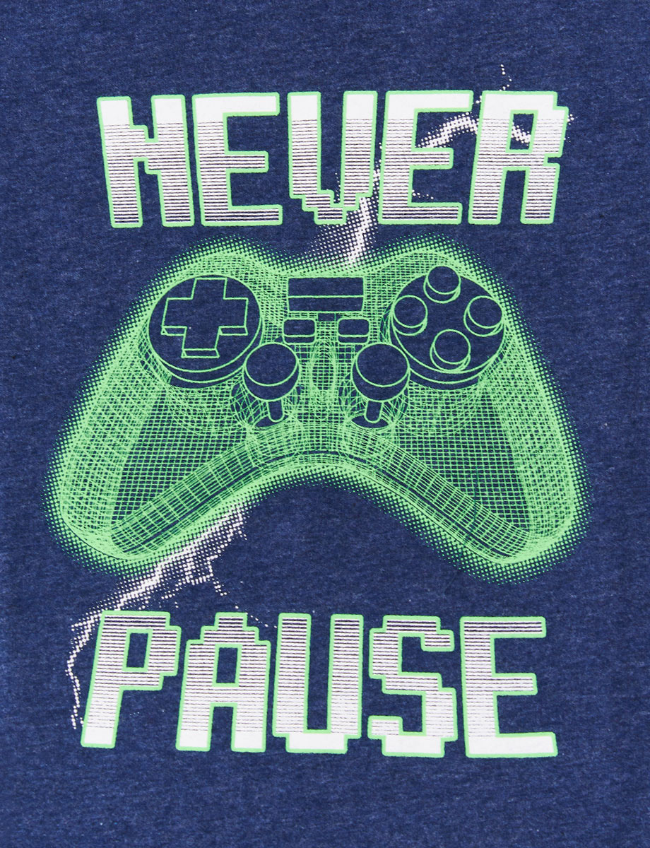 Camiseta Never Pause Azul marino