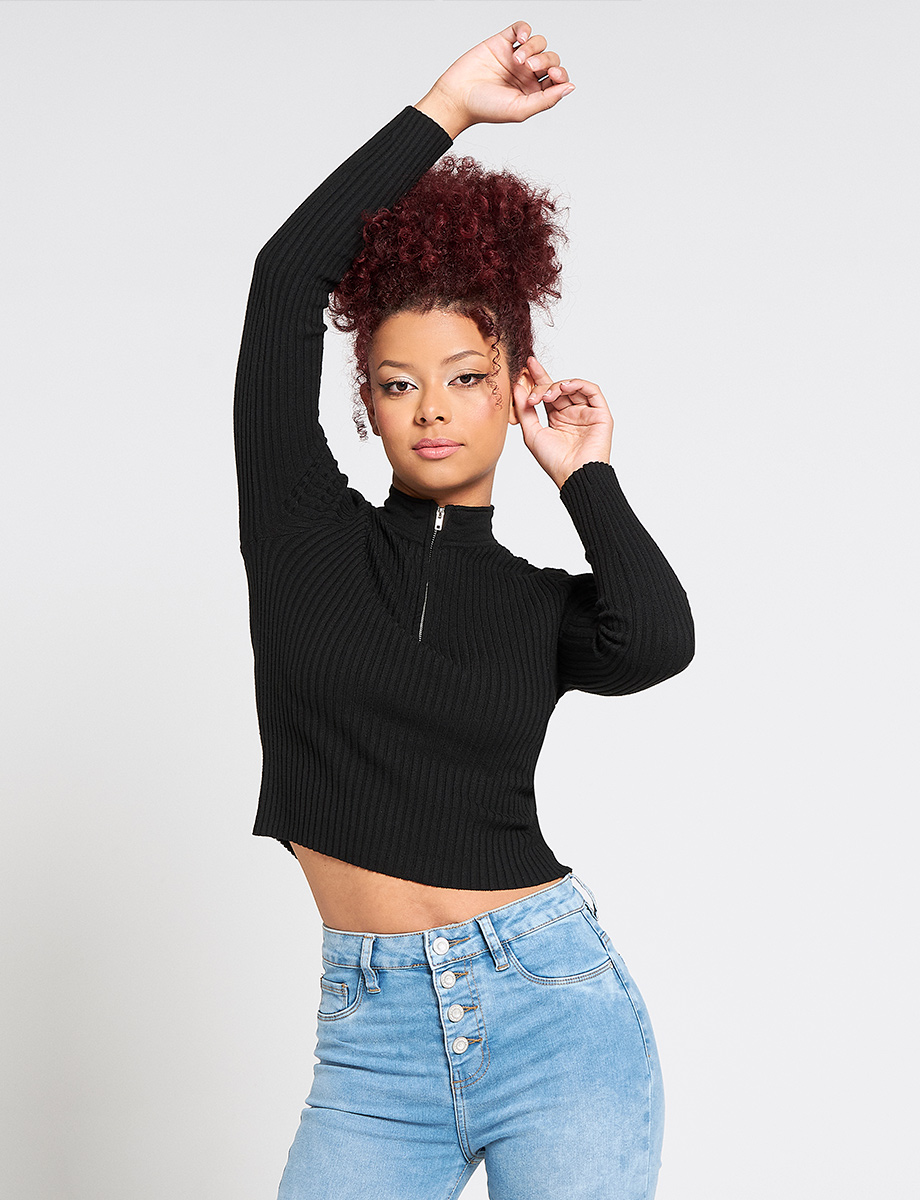 Sweater Cuello Alto Unicolor