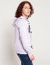 Chompa fleece abierta lila