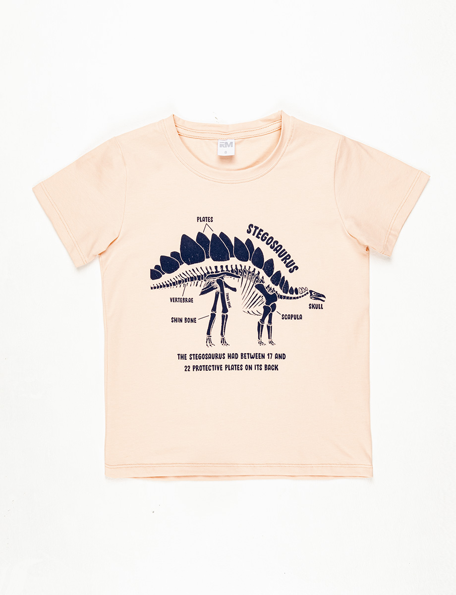 Camiseta Dinosaurio salmón | NIÑOS | NIÑOS | ESCOLAR NIÑOS | INFANTIL |  Moda RM Tienda Online