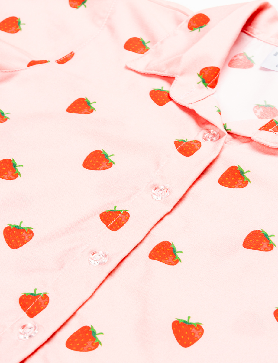 Blusa manga corta prints fresas