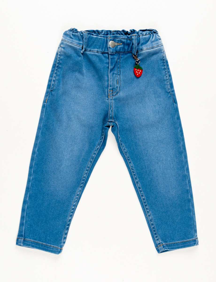 Jean mom esc llano con llavero Fresa