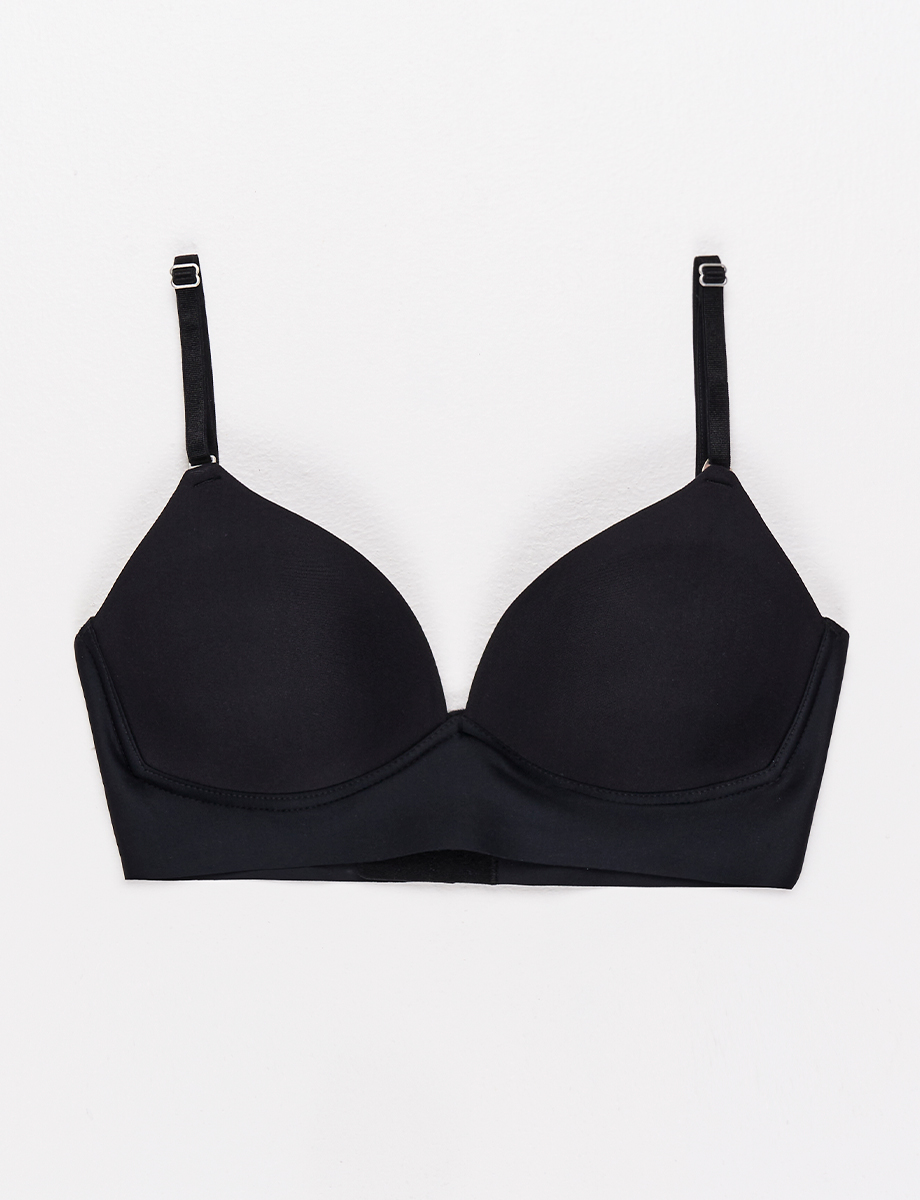 Brasier negro sin costuras