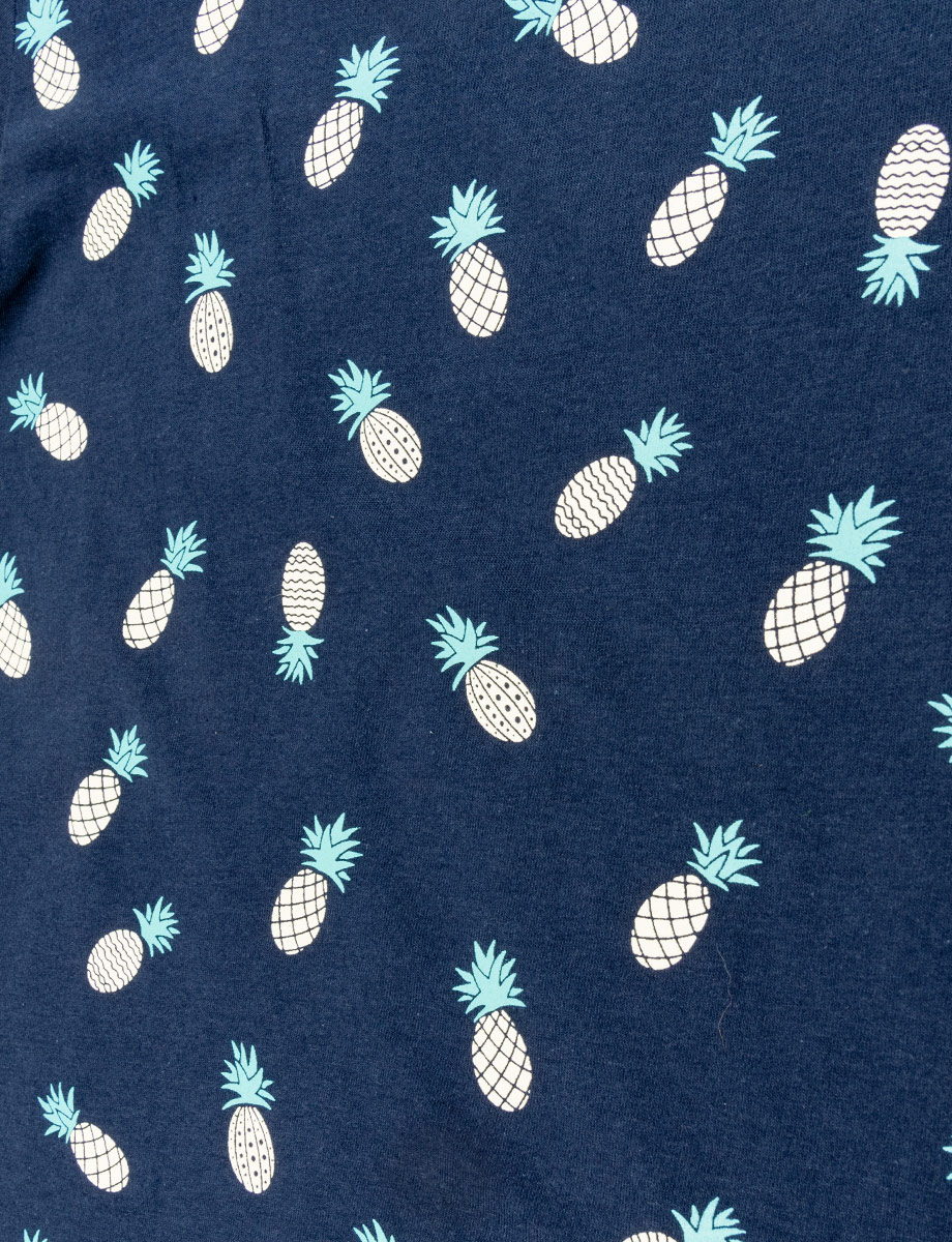 Camiseta Piñas azul marino
