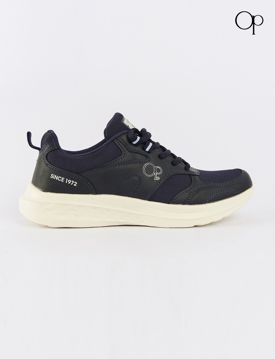 Sneaker con Cordones Negro OP